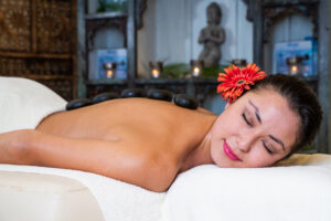 Anwendung: Hot-Stone-Massage